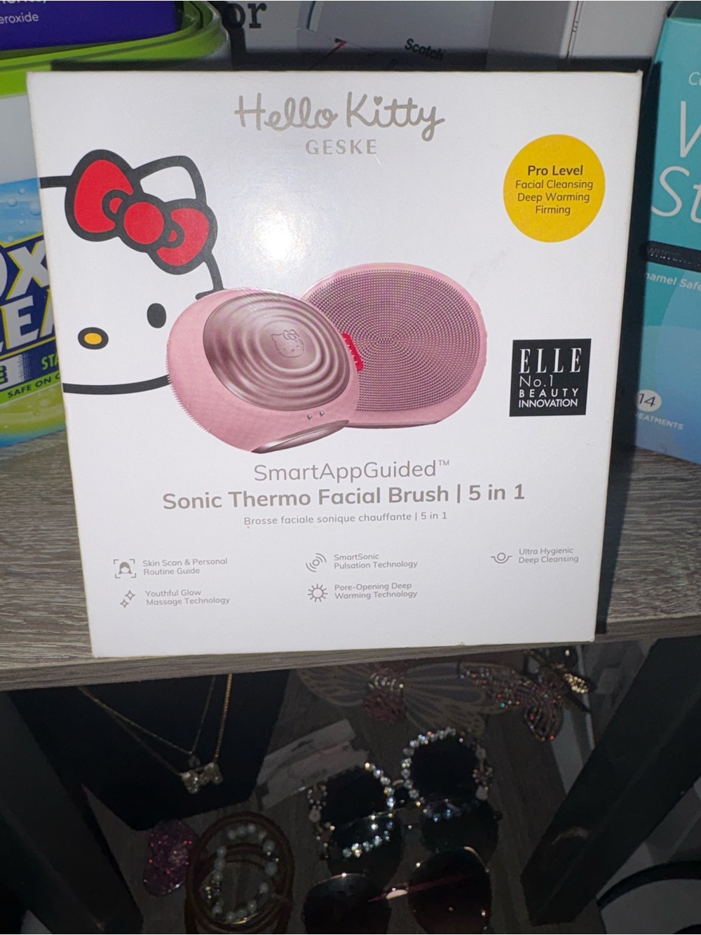 Hello Kitty Pink Sonic Thermo Facial Brush - 5-in-1 - Picture 1 of 1
